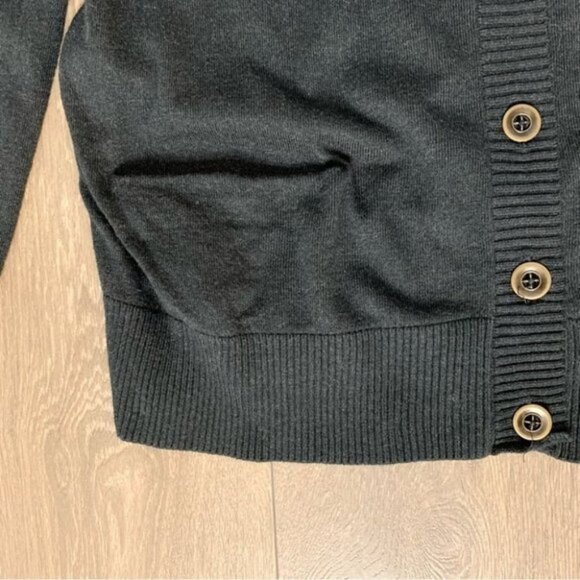 RACHEL Rachel Roy Snakeskin Print Button Cardigan Sweater Green Navy Size Small - Picture 10 of 15